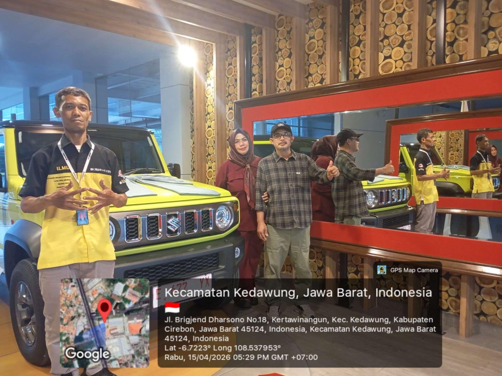 serah terima suzuki jimny 5 doors warna stabillo