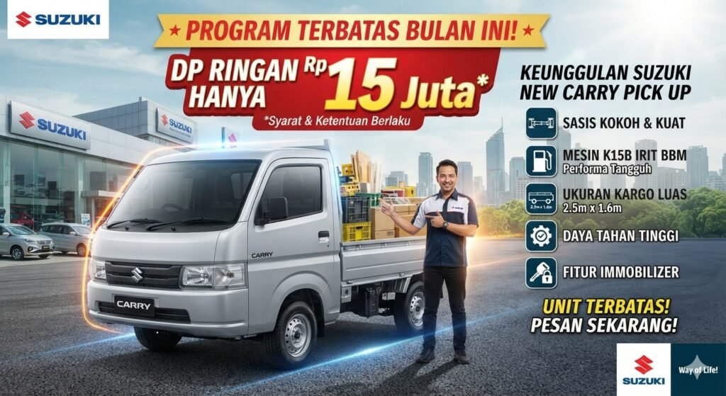 suzuki new carry pickup dp 15jt